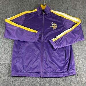Vintage Y2K Minnesota Vikings Starter Large Full Zip Jacket Spell Out Logo NFL
